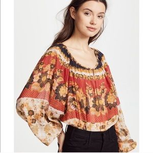 Mes Demoiselles Marushka Blouse in Voile Floral